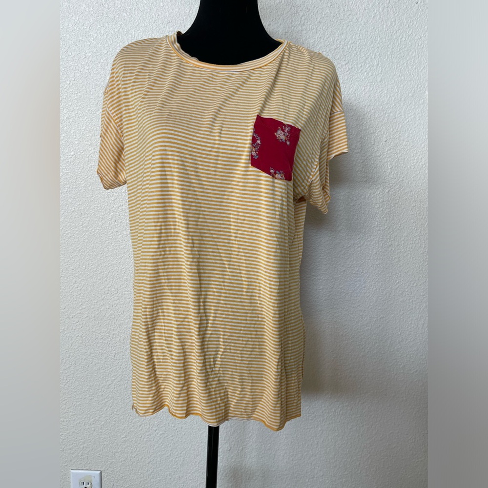 Cruel Girl Floral Patch T Shirt- L